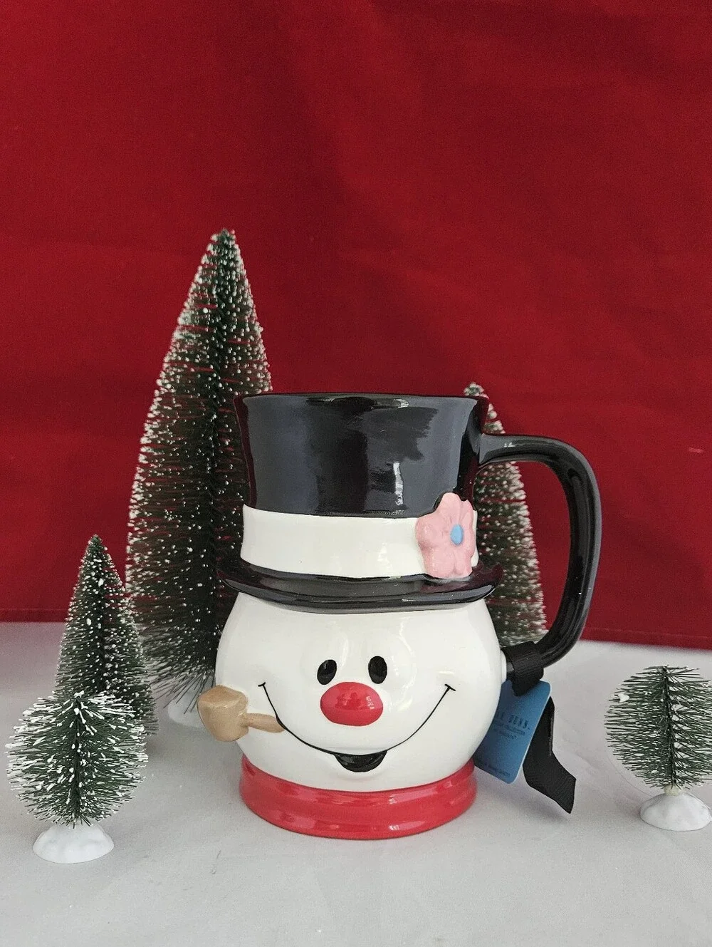 Frosty The Snowman 3D Coffee Mug RAE DUNN Ceramic Cup 5.5